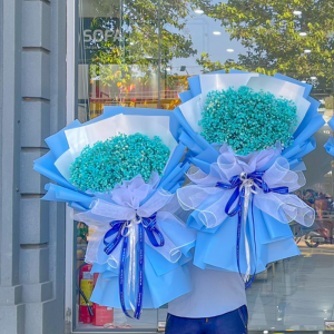 Bó hoa baby xanh dương tặng sinh nhật 022