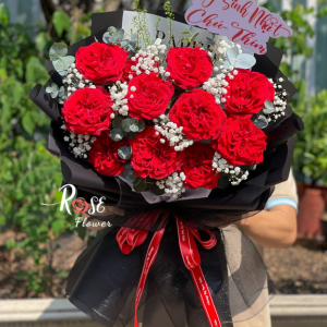 bó hoa hồng đỏ sinh nhật 001