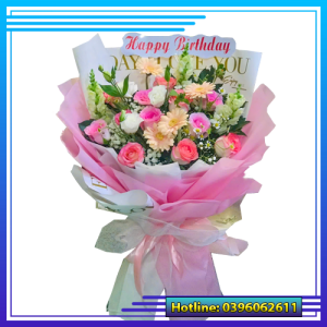 Bó hoa mừng sinh nhật bạn đồng nghiệp