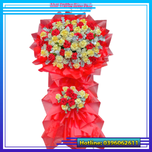 Lẵng hoa khai trương hồng trà ngô gia