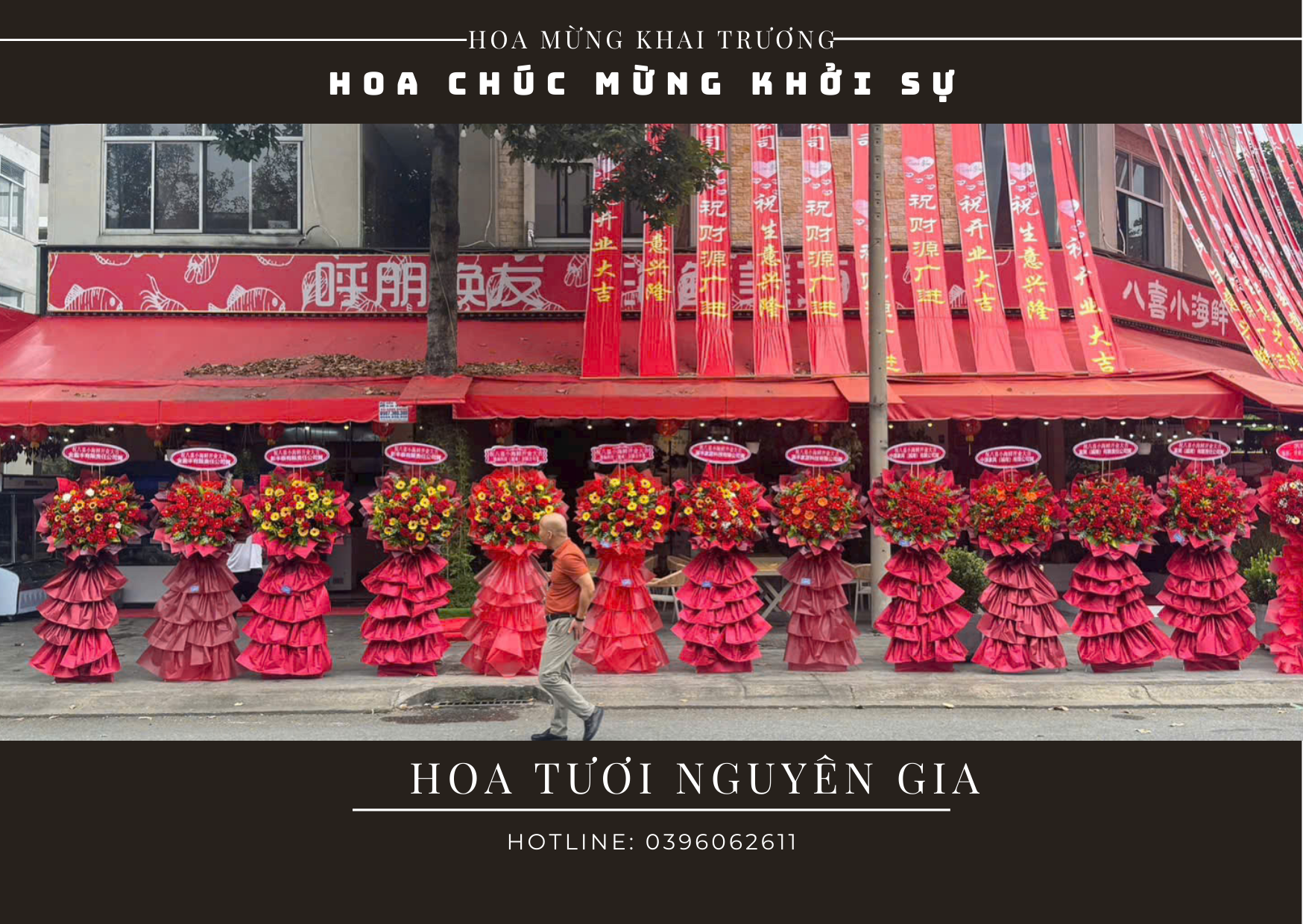 hoa chúc mừng khởi sự tại tân uyên bình dương