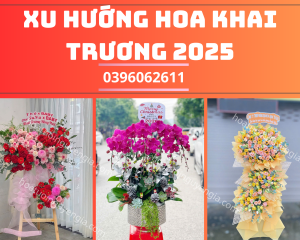 Mẫu hoa khai trương sang trọng phù hợp xu hướng 2025