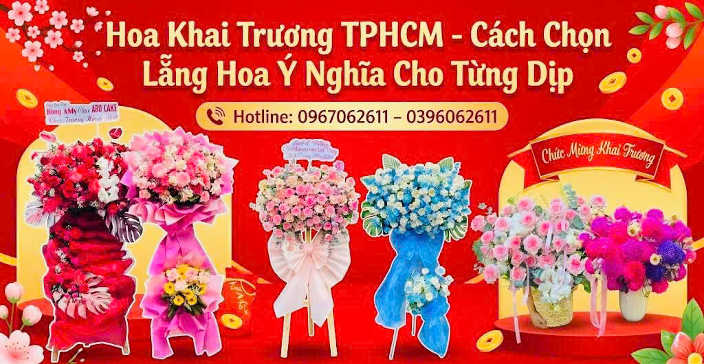 Hoa Khai Trương TPHCM - Cách Chọn Lẵng Hoa Ý Nghĩa Cho Từng Dịp