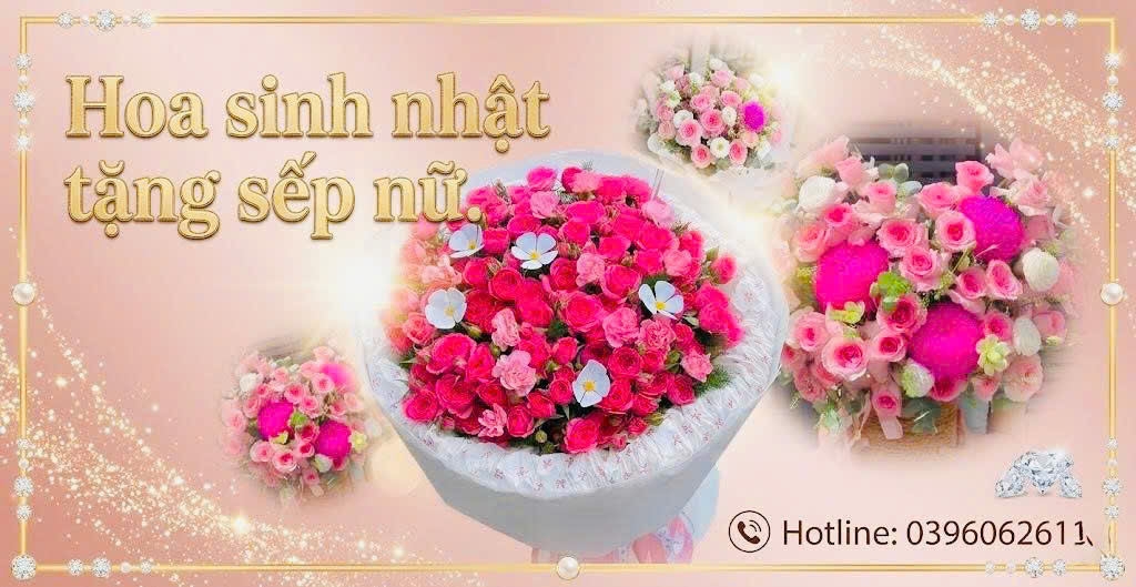 Hoa sinh nhật tặng sếp nữ yêu thích