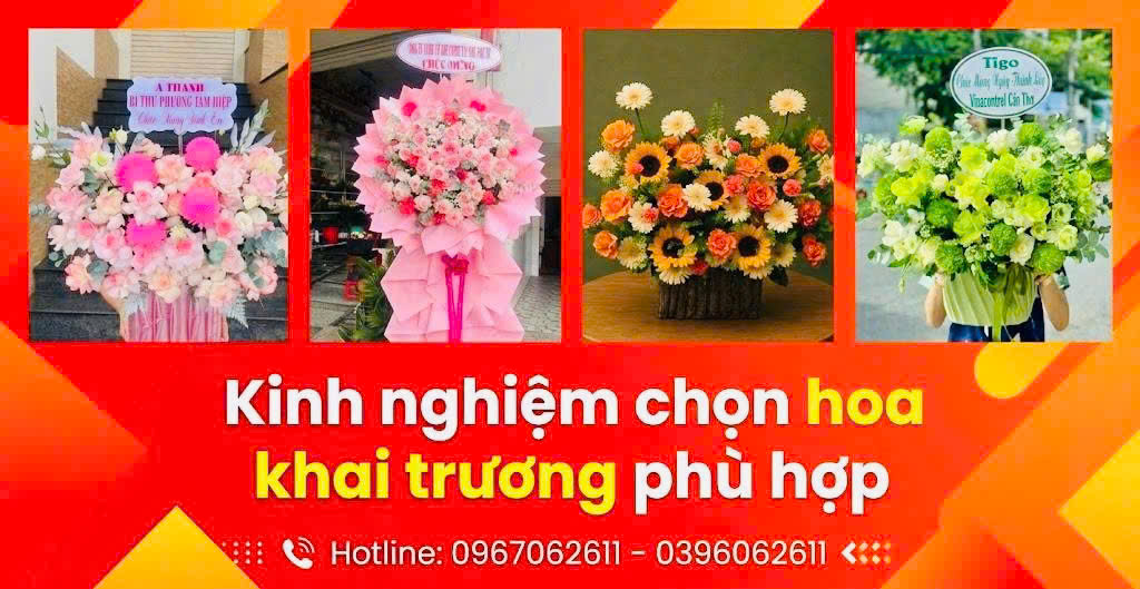 Kinh nghiệm chọn hoa khai trương phù hợp