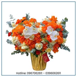 Lẵng Hoa Khai Trương MATKINH.COM Tại Gò Vấp – Món Quà Chúc Mừng Sang Trọng, Khởi Đầu Thành Công