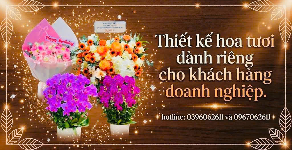 Thiết kế hoa tươi dành riêng cho khách hàng doanh nghiệp