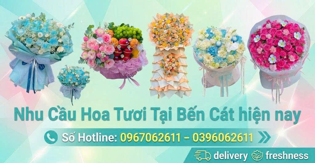 Vì sao nhu cầu hoa tươi tại Bến Cát ngày càng tăng