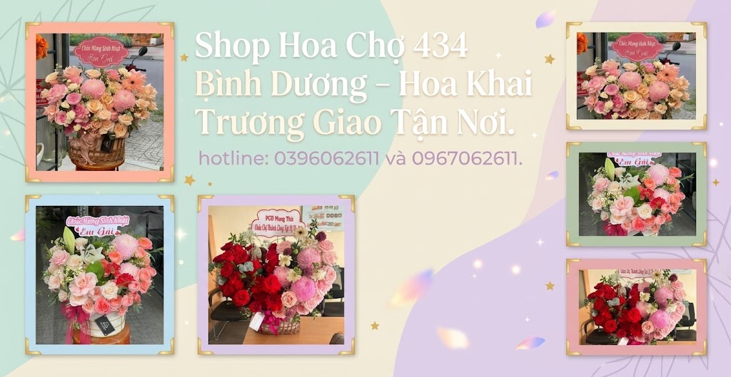 Shop Hoa Chợ 434 Bình Dương – Hoa Khai Trương Giao Tận Nơi